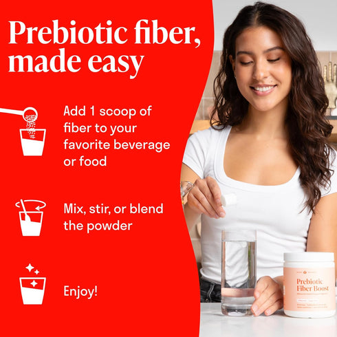 Prebiotic Fiber Powder - Unflavored & Sugar Free | 45 Servings Organic Soluble Fiber Supplement for Gut Health