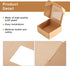 Zonon 30 Pcs Mini Kraft Soap Boxes with Window for Homemade Packaging, Brown Treat Boxes (2.56 x 2.56 x 1.18 Inch)