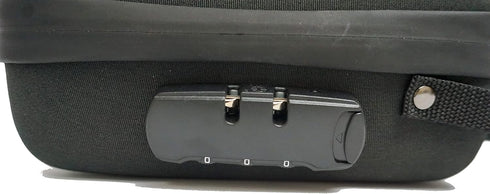 Kashmir Accessories Case with Carbon Lining, Waterproof Storage Bag with Combination Lock for Home & Travel Use