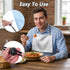 Xelsluthe 3PCS Adjustable Bib Clips Dental with Neck Chains, Black Napkin Clips for Seniors, Dental Bib Clip for Clinic