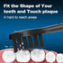 Replacement Toothbrush Heads 10 Pack Compatible with Gleem Electric Toothbrush, 5 Black + 5 White