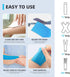 OK TAPE Kinesiology Tape, 10 inches Precut, 20 Strips, Light Blue, Cotton Elastic, Latex Free