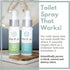 Mist N’ Go by Omaze Travel Bathroom Spray, 2oz x2, Odor Eliminator Toilet Spray for Bathroom Deodorizer