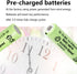 1.2V NiMH Rechargeable AA 1600mAh Batteries, 12 Packs Pre-Charged for Solar Lights and Household Devices