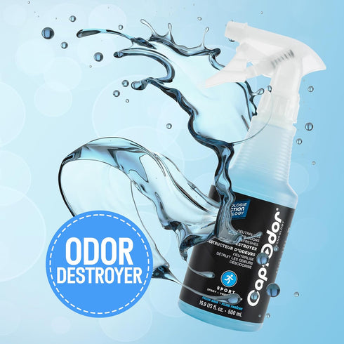 Sports Odor Destroyer Spray, 16.9oz, Odor Eliminator & Deodorizer for Sports Gear