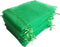 100 Pieces 5x7 inches Gift Wrap Bags, Green Organza Sheer Fabric Drawstring Bags for Baby Shower Favor