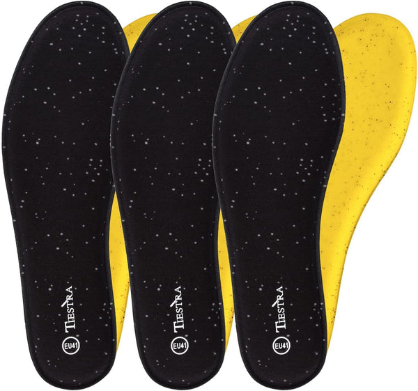 3 Pair Shoe Inserts for Men's Memory Foam Insoles, Replacement Insoles for Work Boots and Running Shoes