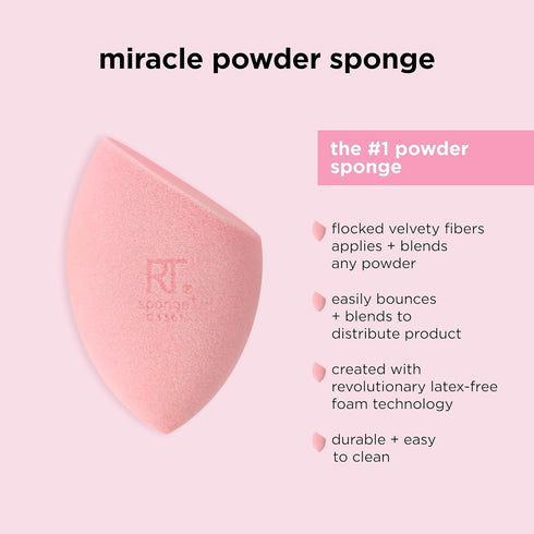Real Techniques Ultimate Makeup Sponge Trio, Blending Sponges for Liquid, Cream, Powder Products, 3 Count