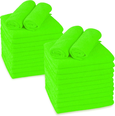 Cleaning Towel Washcloths, 12" x 12" Microfiber Rags, Reusable Shop Towels for Kitchen and Household Use