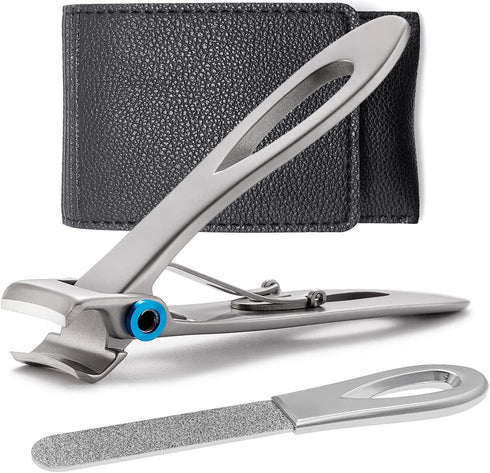 Toenail Clippers for Thick Toenails – Ultra Sharp Wide Jaw Opening Heavy Duty Stainless Steel for Seniors and Adults