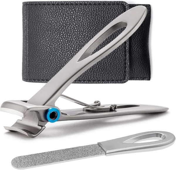 Toenail Clippers for Thick Toenails – Ultra Sharp Wide Jaw Opening Heavy Duty Stainless Steel for Seniors and Adults