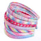 Rainbow Headbands, 8 Pcs Sweet Hairbands for Girls, Sequin Printed Heart Mermaid Kids Hair Pieces