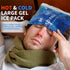 Extra Large Gel Ice Packs for Injuries Reusable Cold Compress for Shoulder Knee Back Neck - Flexible Ice Pack
