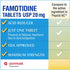 Glenmark Maximum Strength Famotidine Tablets - 20 mg, Acid Reducer for Heartburn Relief, 85 Count