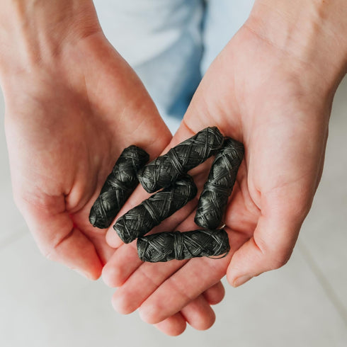Biodegradable Bamboo Charcoal Eco Floss Refills, 5-Pack, Vegan & Cruelty-Free Dental Care