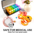 Tmeng 2 7 2 Weekly Pill Organizer Time a DayPill Dispensers Pill Box Day with One-Side Large Opening Design for Easy