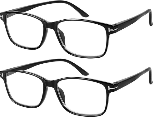 Success Eyewear Computer Glasses 2 Pk Anti Glare Reflection Classic Reading Glasses for Men and Women