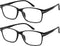 Success Eyewear Computer Glasses 2 Pk Anti Glare Reflection Classic Reading Glasses for Men and Women