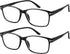 Success Eyewear Computer Glasses 2 Pk Anti Glare Reflection Classic Reading Glasses for Men and Women