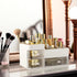 Makeup Organizer and Storage, Large Capacity Cosmetic Display Case with Drawer for Skincare, Brushes, Lipstick