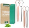 RONAVO Tongue Scraper Cleaner for Adults and Kids, Oral Hygiene, 4 Pack in 2 Colors