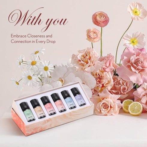 Set 6x10 mL JCLOUD Fragrance Oil Gift for Women, Essential Oils for Diffusers for Home, Romantic Scented Oils