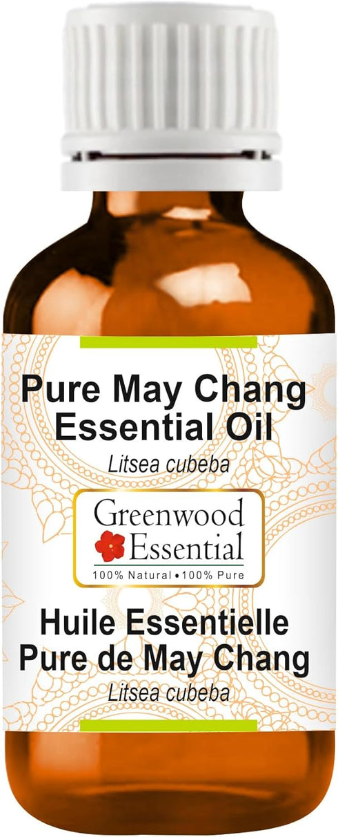 Pure May Chang Essential Oil (Litsea cubeba) Steam Distilled 30ml (1.01 oz)