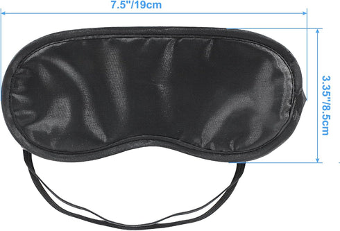 12 PCS Satin Games Sleep Mask Eye Mask Blindfold for Men & Women, Night Eyeshade for Travel Nap