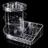 Large Capacity Rotating Acrylic 360 Degree Makeup Organizer - 5 Layers Adjustable Cosmetic Storage Stand