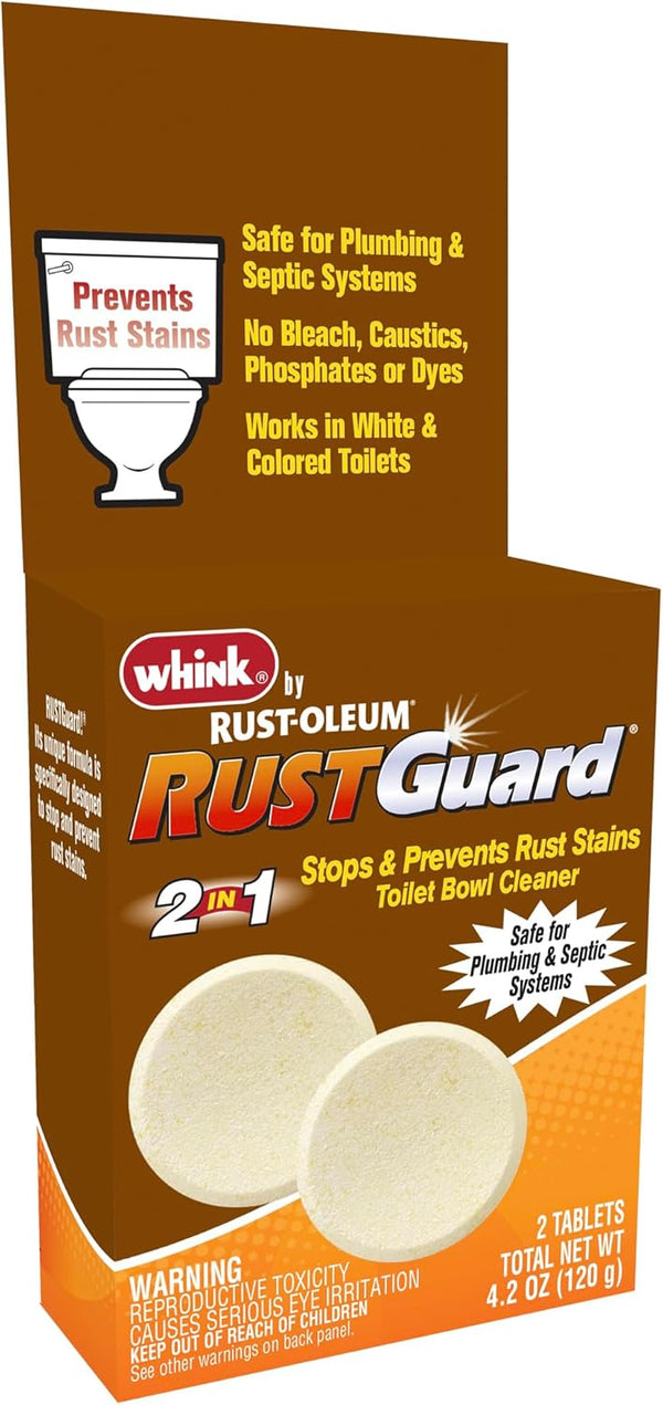 Whink RustGuard Toilet Bowl Cleaner Tablets - 2 Tablet Box