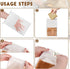 60pcs Bakery Bags with Thank You Stickers, 11x8.6x4 inches Sourdough Bread Bags with Clear Window for Packaging
