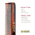 Kent NU22 Handmade Fine Tooth Pocket Comb for Men, Women, Kids - Hair Straightener for Grooming, Beard, Mustache, Made