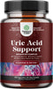 Herbal Uric Acid Cleanse and Detox - Daily Kidney Cleanse and Uric Acid Support Supplement for Adults