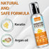 Keratin Protein Hair Serum for Frizzy Hair, Nourishing & Repairing Treatment with Castor Oil for Shine