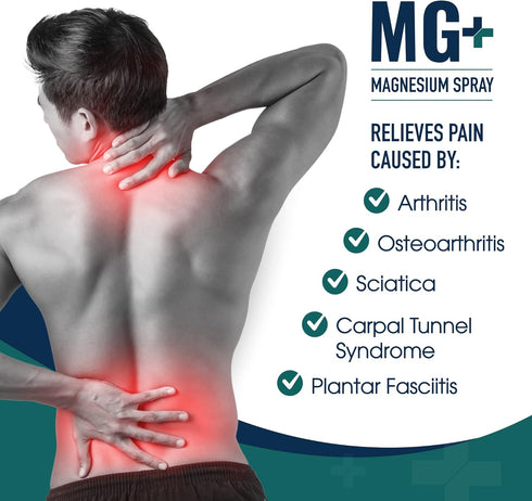 MARS WELLNESS MG+ Magnesium Spray (4 oz) - Extra Strength Magnesium Oil for Body Aches and Muscle Spasms
