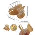 Sequin Mini Hair Clips - 12PCS No-Slip Grip Claw Barrettes for Thick Hair (1.18")
