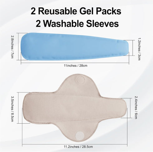 Reusable Perineal Ice Packs, Perineal Cooling Pad, Postpartum Cold Packs, Cold and Hot pack for Women After Birth and Delivery, Pregnancy & Hemorrhoid Pain Relief, Vaginal Discomfort Blue