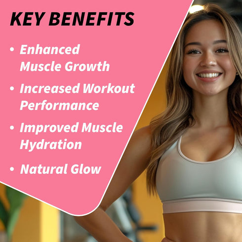 Creatine for Women - Creatina Powder for Booty Gain, Womens Creatine, Booty Builder - 70 Servings: Unflavored