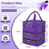 Nail Polish Organizer Case - Purple Three Layer Storage Bag with Adjustable Dividers Holds 84 Bottles Nail Polish Nail