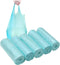 100 Counts 4 Gallon Bathroom Trash Bags, 5 Rolls Colorful Small Handles for Office Kitchen Bedroom