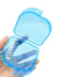 Orthodontic Retainer Case with Vent Holes, Transparent Blue