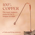 Arista Copper Tongue Scraper for Adults, 100% Copper Cleaner for Kids, Ayurvedic Reusable Tongue Scraper for Bad Breath
