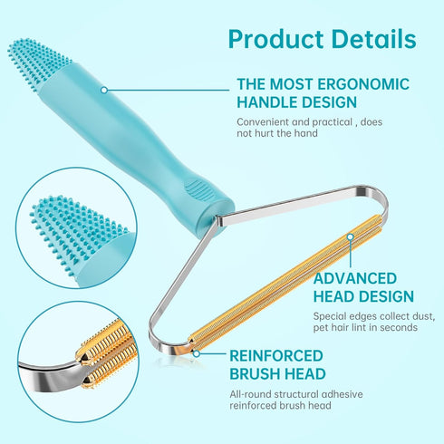 Pet Hair Removal Tool, Cleaner Pro Pet Hair Remover, 2 Pack, Fabric Shaver, Lint Cleaner Pro, Dog & Cat Hair Remover