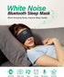 LC-dolida Bluetooth Sleep Headphones, White Noise Sleep Mask with Timing, Wireless Eye Mask for Side Sleepers