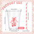 Jingmore 50 Sets Ballerina Disposable Cups with Lids and Straws Plastic Ballet Party Cold Beverage Drinking Cups