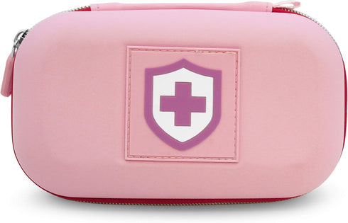 CASEMATIX Pink Insulated Travel Bag Case for Asthma Inhaler, Compatible with Chamber Inhaler Spacer, Masks, and More -