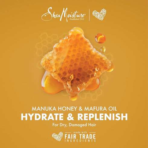 SheaMoisture Conditioner, Intensive Hydration for Dry, Damaged Hair, Manuka Honey and Mafura Oil, 13 oz