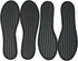 Happystep Cotton Terry Cloth Insoles, Barefoot Shoe Inserts, Moisture-Wicking, Washable, 2 Pairs of Black (Men Size 8)