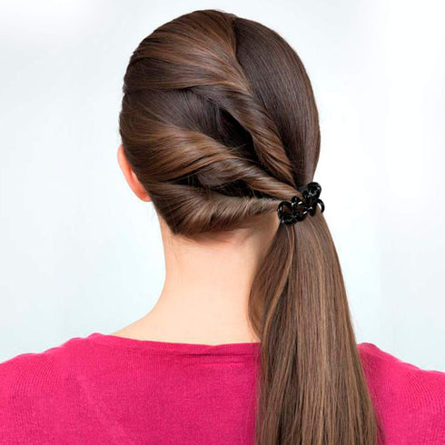TailaiMei 30 Pcs Spiral Hair Ties, No Crease Coil Phone Cord Hair Ties for Thick Hair, Women Ponytail Holder