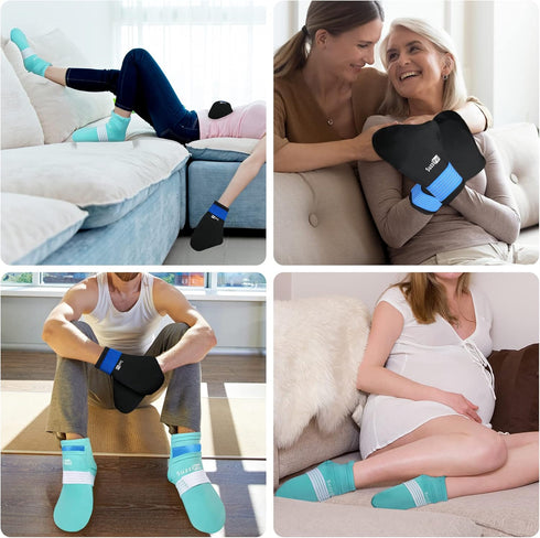 SuzziPad Cold Therapy Socks & Hand Ice Pack for Chemotherapy Neuropathy, Chemo Care Package for Women and Men
